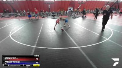 71 lbs 5th Place Match - Aden Spinelli, IL vs Parker Wingen, SD