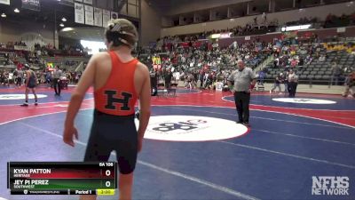 6A 106 lbs Semifinal - Kyan Patton, Heritage vs Jey Pi Perez, Southwest