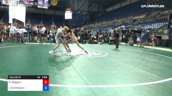 132 lbs Cons 32 #1 - Dante Roggio, Idaho vs Irish Furthmyre, Montana