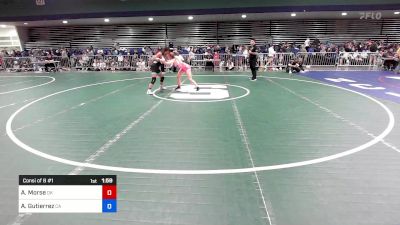 112 lbs Consi Of 8 #1 - Addison Morse, OK vs Aubree Gutierrez, CA