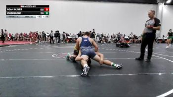 190 lbs Round 3 (4 Team) - Noah Oliver, Ga Misfits vs John Hobbs, Slate Wrestling Academy