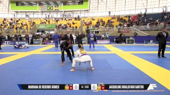 Jacqueline Giraldi Dos Santos vs Mariana De Resende Gomes 2025 Brasileiro Jiu-Jitsu IBJJF