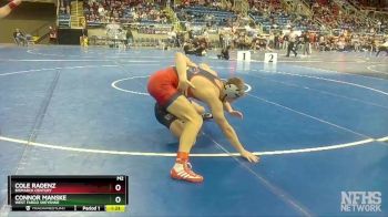 170 lbs Semifinal - Connor Manske, West Fargo Sheyenne vs Cole Radenz, Bismarck Century
