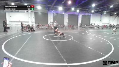 43 lbs Semifinal - Easton Snook, Team Real Life vs Emilio Perez, Rising Sun WC
