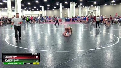 120 lbs Round 2 (16 Team) - Braxton Hass, Iowa Gables vs Cason Fitch, Iowa Hawks