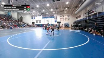 100 lbs Cons. Round 3 - Sage Lichtenberger, Newcastle vs Olivia Reynolds, Central