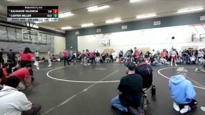 225 lbs Semis - Salvador Valencia, 208 Spartan WC vs Carter Miller, Team Real Life Wrestling