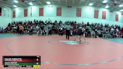 145 lbs Cons. Round 2 - Callie Curnutte, Northwest (canal Fulton) vs Faith Motot, Elmwood High School
