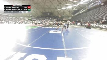 Girls 3A 100 lbs Champ. Round 1 - Jaideny Orozco Avila, Hermiston (Girls) vs Aubrey Dela Cruz, River Ridge (Girls)