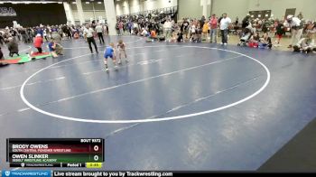 56 lbs Cons. Semi - Brody Owens, South Central Punisher Wrestling vs Owen Slinker, Sebolt Wrestling Academy