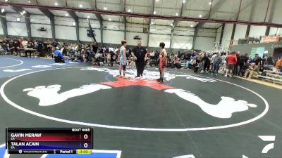 150 lbs Cons. Round 3 - Gavin Meraw, CA vs Talan Acain, CA