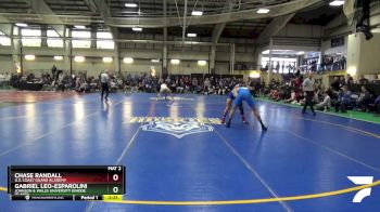 133 lbs Semifinal - Chase Randall, U.S. Coast Guard Academy vs Gabriel Leo-Esparolini, Johnson & Wales University (Rhode Island)