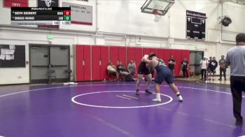 285 lbs 3rd Place Match - Diego Nuno, Lemoore College vs Seth Seibert, Bakersfield College