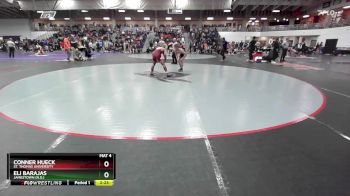 125 lbs Champ. Round 3 - Eli Barajas, Jamestown (N.D.) vs Conner Hueck, St. Thomas University