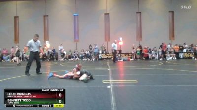 46 lbs Quarterfinal - Louie Bringus, Greater Heights Wrestling vs Bennett Todd, Texas Elite