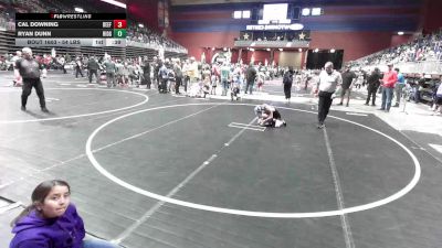 54 lbs Quarterfinal - Cal Downing, Beef Lab vs Ryan Dunn, Ridge WC