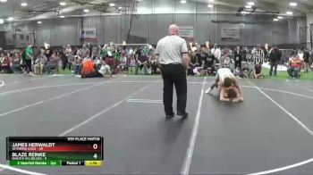 152 lbs Placement Matches (8 Team) - Blaze Reinke, Dakota Hillbillies vs James Herwaldt, Wyoming Gold