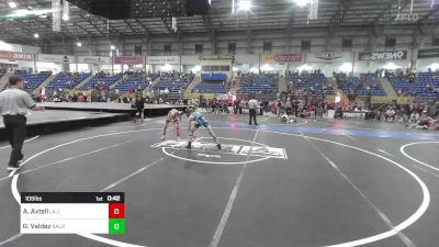 105 lbs Consi Of 16 #2 - Aiden Axtell, La Junta Wolfpack vs Gabriel Valdez, Bald Eagle WC