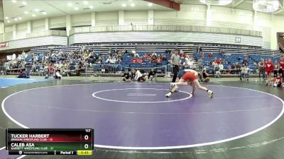 117 lbs Round 5 (6 Team) - Tucker Harbert, Dragon Wrestling Club vs Caleb Asa, Garrett Wrestling Club