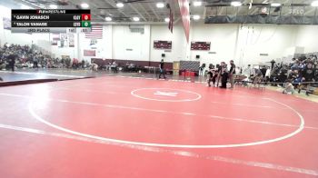 106 lbs 3rd Place - Gavin Jonasch, Killingly vs Talon Vanase, Ledyard