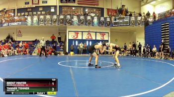 120 lbs Quarters & Wb (16 Team) - Brent Minter, Renselear Central vs Tanner Tishner, Western