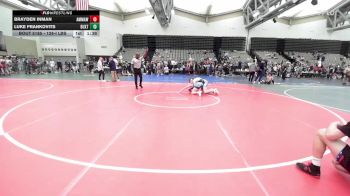 128-I lbs Final - Brayden Inman, AMERICAN MMA AND WRESTLING vs Luke Frankovits, Buxton Atc