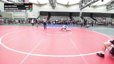 128-I lbs Final - Brayden Inman, AMERICAN MMA AND WRESTLING vs Luke Frankovits, Buxton Atc