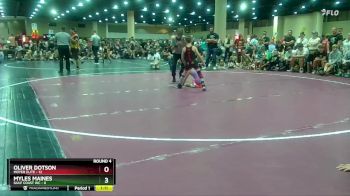55 lbs Round 4 (8 Team) - Oliver Dotson, Moyer Elite vs Myles Maines, Gulf Coast WC
