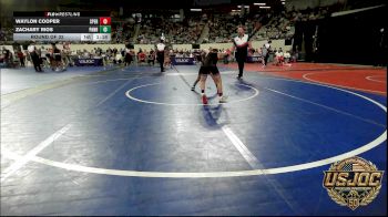 58 lbs Round Of 32 - Waylon Cooper, Sperry Wrestling Club vs Zachary Rios, Panhandle RTC