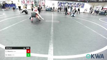 64 lbs Rr Rnd 4 - Carson Beams, Mustang Bronco Wrestling Club vs Bentley Hans, Lions Wrestling Academy