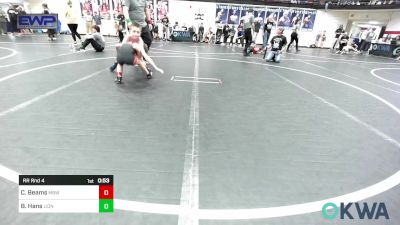 64 lbs Rr Rnd 4 - Carson Beams, Mustang Bronco Wrestling Club vs Bentley Hans, Lions Wrestling Academy