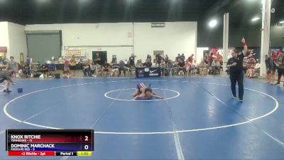 92 lbs Semis & 3rd Wb (16 Team) - Knox Ritchie, Tennessee vs Dominic Marchack, Missouri Red