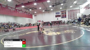 120 lbs Quarterfinal - Ethan Titus, Canton vs Sabrina Sedor, Stafford