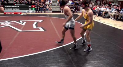 133 lbs Richard Murillo, California Baptist vs Gunner Andrick, West Virginia
