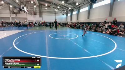 52 lbs Cons. Round 2 - Fiona VanHuss, NTX Wrestling vs Roman Pirino, Lake Travis Youth Association Wrestling Club