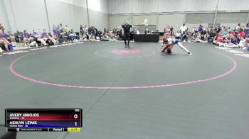 110 lbs Quarters & 1st Wb (16 Team) - Avery Hinojos, Kansas vs Ashlyn Lewis, Texas Red