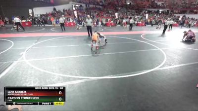 60 lbs Cons. Round 4 - Levi Kidder, Ringers Wrestling Club vs Carson Torkelson, LAW