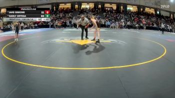 106-2A/1A Quarterfinal - Jake Simione, South Carroll vs Darly Ortega, North Caroline
