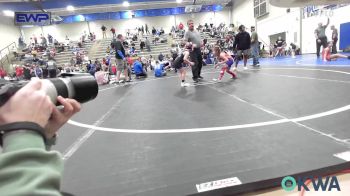 52-55 lbs Rr Rnd 5 - Kaidyn Camper, Caney Valley Wrestling vs Layla Waldeck, Vinita Kids Wrestling