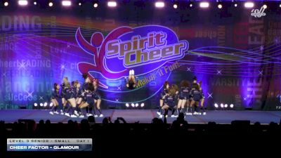 Cheer Factor - GLAMOUR [2026 L3 Senior - Small Day 1] 2026 Spirit Cheer Grand Nationals