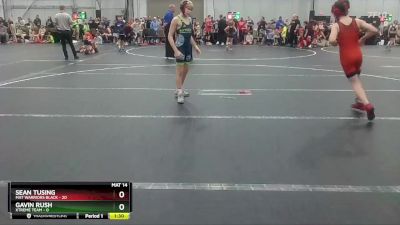 88 lbs Round 3 (4 Team) - Sean Tusing, Mat Warriors Black vs Gavin Rush, Xtreme Team