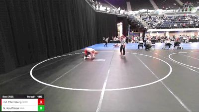 7th - 8th grade - 148 Champ. Round 1 - Noah Kauffman, Moen Wrestling Academy vs Matthias Thornburg, Big Game Wrestling Club