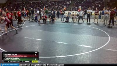 115 lbs Cons. Round 1 - Parker Irons, Cheyenne Mountain Wrestling Club vs Champ Conklin, Chatfield Wrestling Club