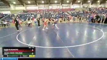 113 lbs Cons. Round 3 - Evan Kusumoto, Hawaii vs Keona Basa-holokai, Hawaii