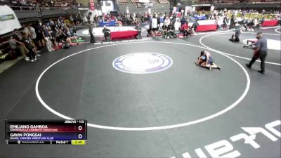 113 lbs Quarterfinal - Emiliano Gamboa, Farmersville Farmboyz Wrestling vs Gavin Pongsai, Daniel Cormier Wrestling Club