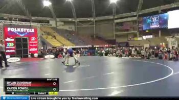 106 lbs Quarterfinal - Dylan Duvernay, Scorpion Wrestling Club vs Kaiden Powell, Paola Wrestling Club