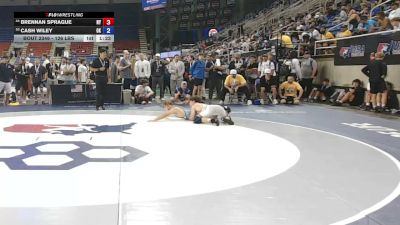 126 lbs Champ. Rd Of 32 - Brennan Sprague, New York vs Cash Wiley, Oklahoma