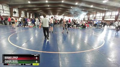 190 lbs Cons. Round 1 - Parker Ricks, Ridgeline Riverhawks vs Rodney Price, Roy Wrestling Club