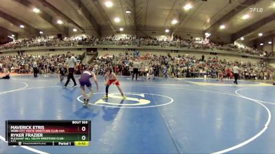 70 lbs Quarterfinal - Maverick Etris, Webb City Youth Wrestling Club-AAA vs Ryker Frazier, Pleasant Hill Youth Wrestling Club-AAA