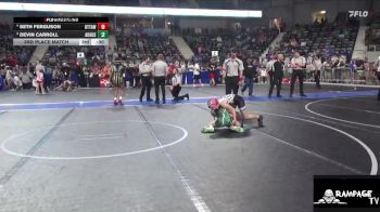 85 lbs 5th Place Match - Taylee Dunlop, Linn County vs Avery Campbell, South Central Punisher